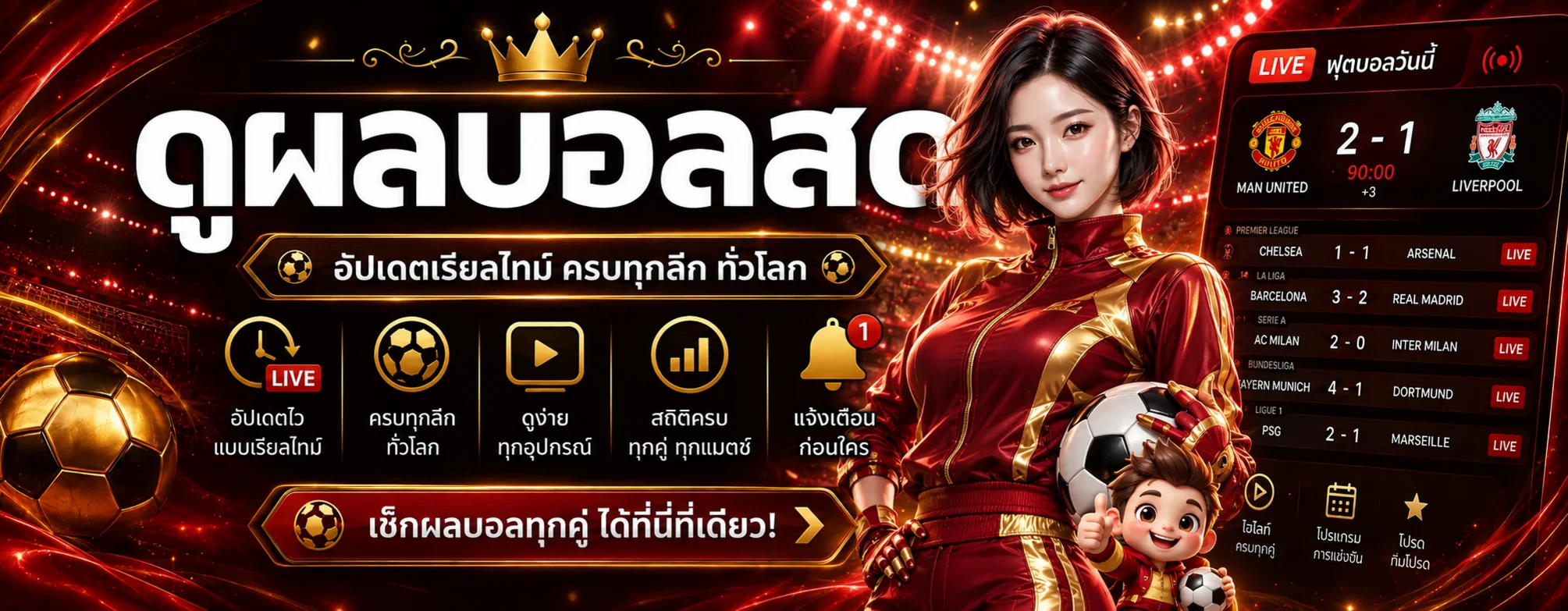 หน้าผลบอลสดและสถิติกีฬาบน Sexyvvip168